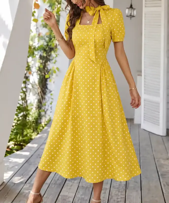 Polka Dotted Yellow