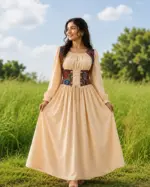 Scarlet Cream Corset Dress